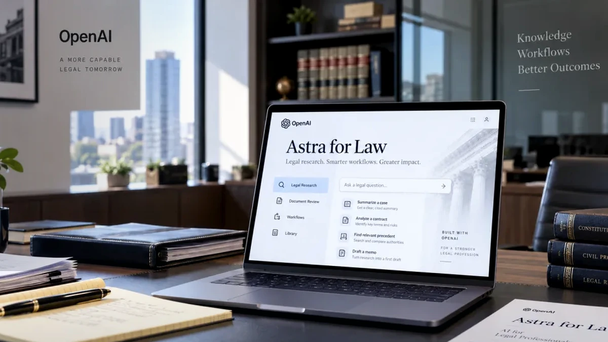 OpenAI Astra for Law shown in a professional legal workflow