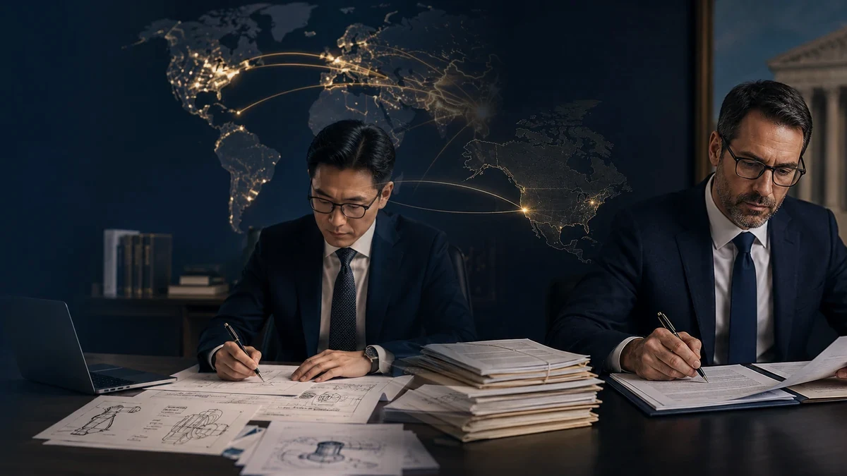 China-side patent backend collaboration between Chinese IP firms and foreign counsel